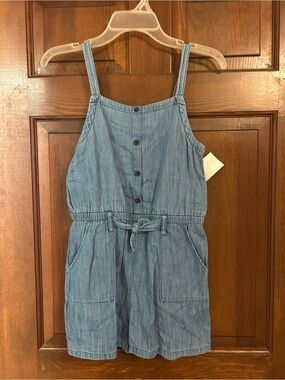 Old Navy Light Blue Denim Girls Romper